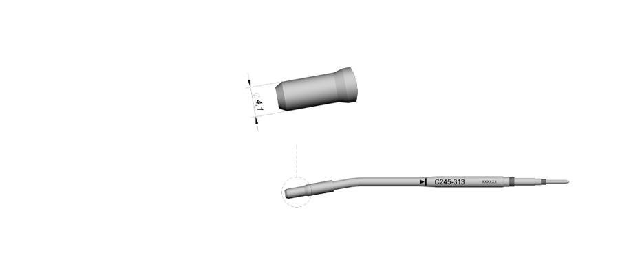 C245313 - Chrome finish, designed for plastic rivets